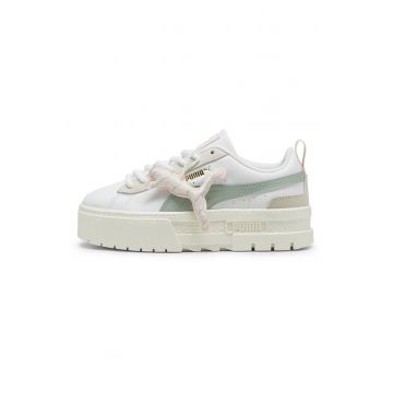 Pantofi sport flatform Mayze Glow-Up - Alb/Verde sparanghel
