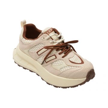 Pantofi sport FLAVIA PASSINI bej, 727, din material textil si piele naturala