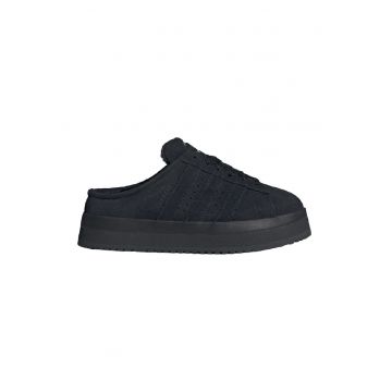 Pantofi sport-saboti din piele intoarsa Campus 00s - Negru