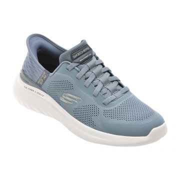 Pantofi sport SKECHERS albastri, BOUNDER 2.0, din material textil