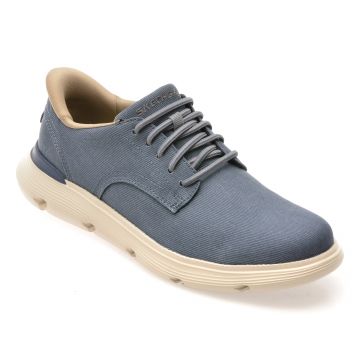 Pantofi sport SKECHERS albastri, GARZA, din material textil
