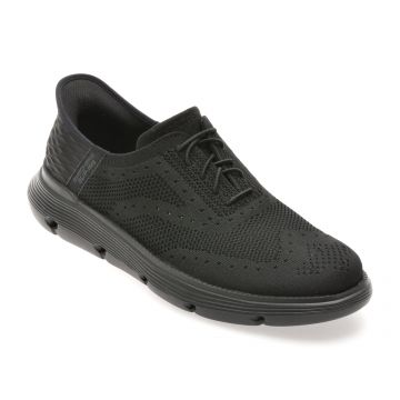 Pantofi sport SKECHERS negri, GARZA, din material textil