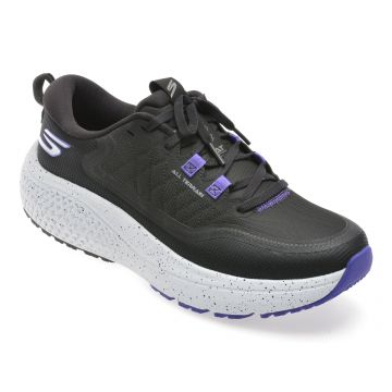 Pantofi sport SKECHERS negri, GO RUN SUPERSONIC MAX A/T, din material textil