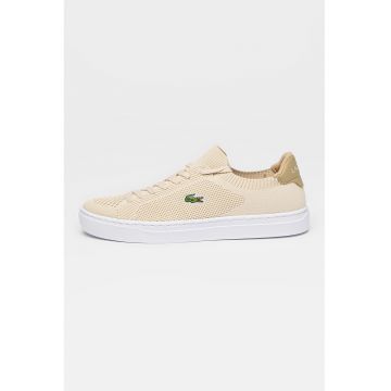 Pantofi sport slip-on LA Pique 2.0 - Alb optic/Bej deschis