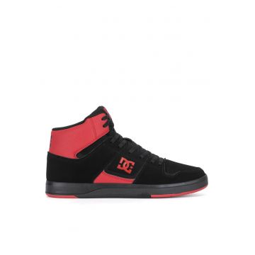 Tenisi barbati -  CURE HI TOP - piele naturala - negru - rosu
