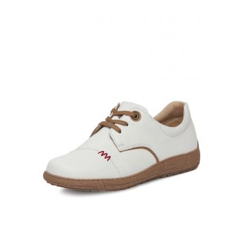 Tenisi dama  piele naturala - alb - model WI23-COMFORT-01 -