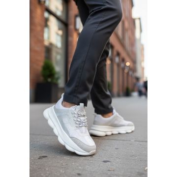 Adidasi barbati casual  albi  L21