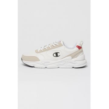 Pantofi sport cu garnituri contrastante Veer - Alb/Alb murdar