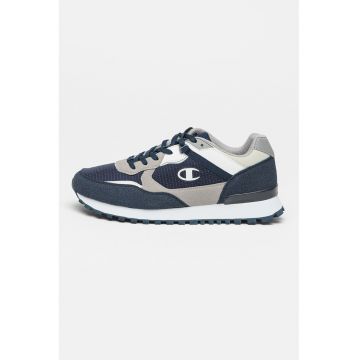 Pantofi sport cu insertii textile Weck - Alb/Grej/Bleumarin