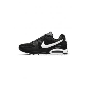 Pantofi sport de piele cu insertii de plasa Air Max Command - Alb/Negru stins