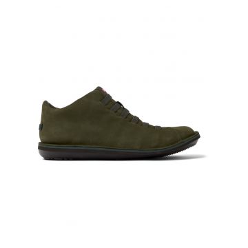 Pantofi sport de piele nabuc Beetle 1353 - Verde