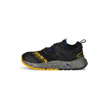 Pantofi sport unisex cu insertii de plasa Pacer Future - Negru/Galben