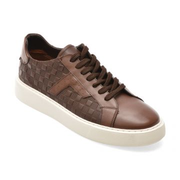 Pantofi sport BITE THE BULLET maro, WB001, din piele naturala