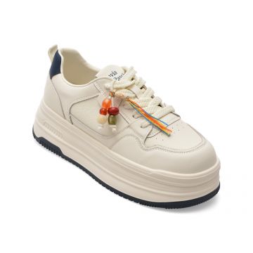 Pantofi sport FLAVIA PASSINI albi, 2869, din piele naturala