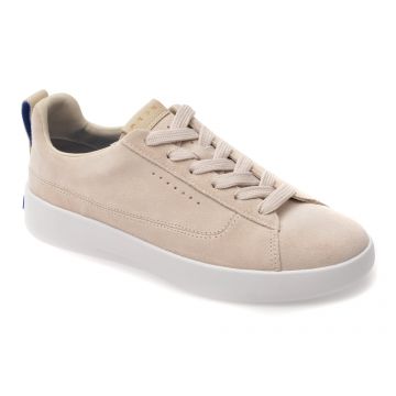Pantofi sport GEOX nude, D658KD, din piele intoarsa