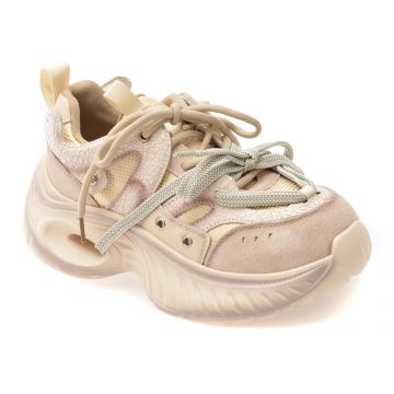 Pantofi sport GRYXX bej, 5702, din piele naturala