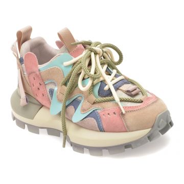 Pantofi sport GRYXX multicolor, 1819, din material textil si piele naturala