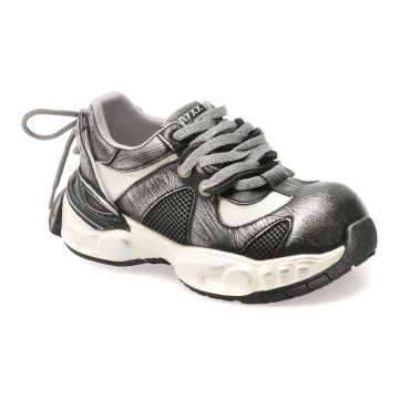 Pantofi sport GRYXX negri, 2063, din material textil si piele naturala