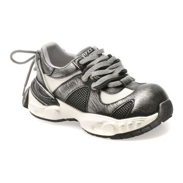 Pantofi sport GRYXX negri, 2063, din material textil si piele naturala