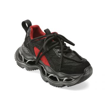 Pantofi sport GRYXX negri, 30596, din material textil si piele naturala