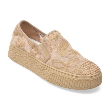 Pantofi sport PASS COLLECTION aurii, XA60003, din material textil