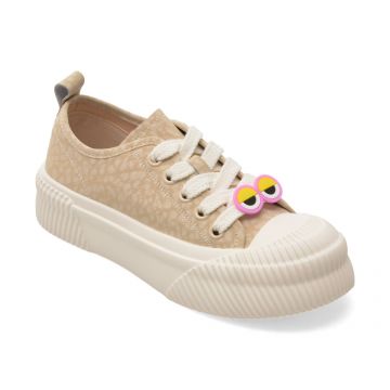 Pantofi sport PASS COLLECTION bej, MQ60010, din piele naturala