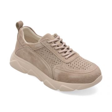 Pantofi sport PASS COLLECTION gri, J860008, din nabuc