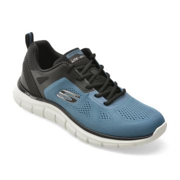 Pantofi sport SKECHERS albastri, TRACK, din material textil