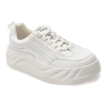 Pantofi sport FLAVIA PASSINI albi, 566, din piele naturala