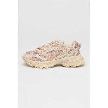 Pantofi sport L003 Neo Shot - Alb murdar/Roz prafuit/Crem