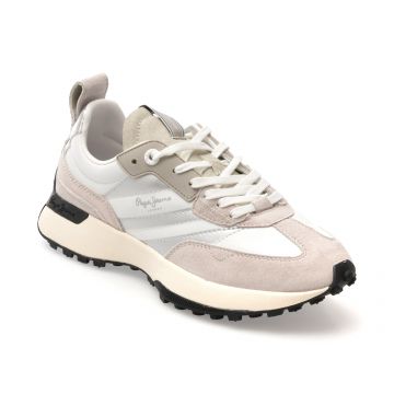 Pantofi sport PEPE JEANS gri, LS60032, din piele naturala