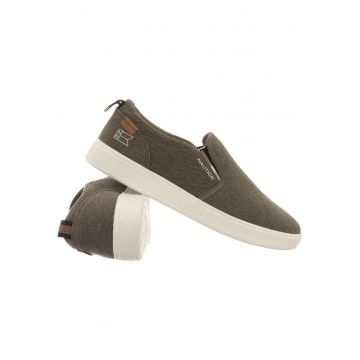 Tenisi barbati  CARRERA CVS - oliv - material sintetic - slip-on - talpa cauciuc.