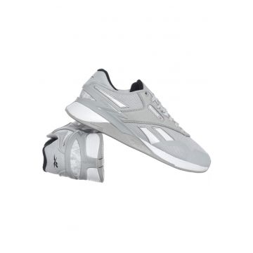 Pantofi sport dama HP2646 -  Textil/Piele naturala - Gri/Alb -