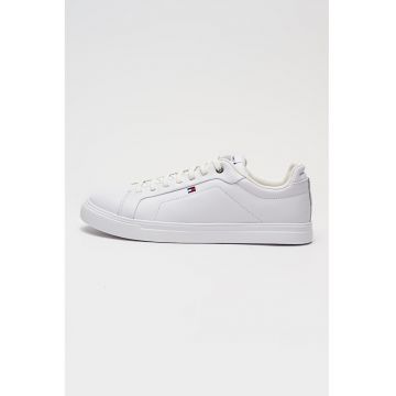 Pantofi sport de piele cu logo - Alb optic