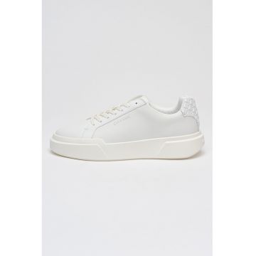 Pantofi sport de piele cu talpa plata