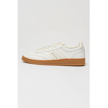 Pantofi sport de piele The Greenwich - Caramel/Alb murdar