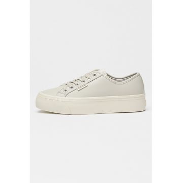 Pantofi sport flatform de piele