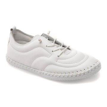 Pantofi sport GOLD DEER albi, 2201620, din piele naturala