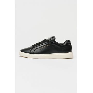 Pantofi sport Icon low-cut de piele - Negru/Alb murdar