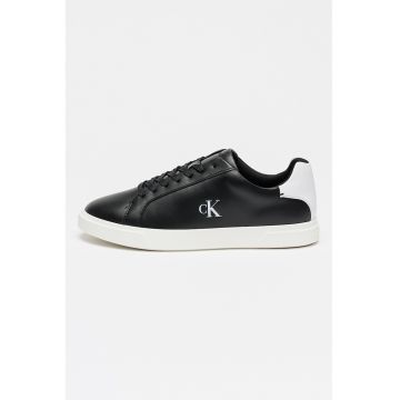 Pantofi sport low-cut de piele Pro Cup - Negru/Alb optic