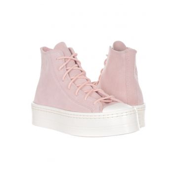 Tenisi dama  Chuck Taylor All Star - piele intoarsa/piele naturala/textil - alb/roz