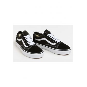 Tenisi dama -  Old Skool - negru - din piele naturala