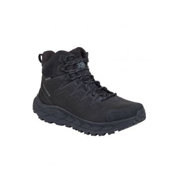 Ghete trekking barbati -  Piele intoarsa - Negru