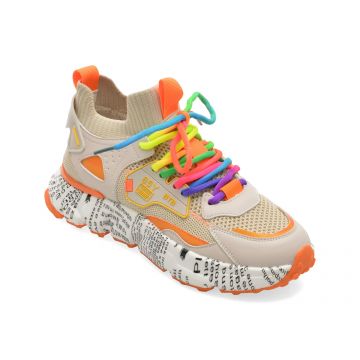 Pantofi sport BITE THE BULLET bej, 231681, din material textil