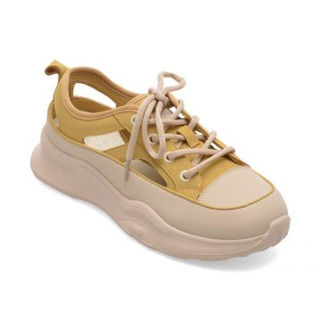 Pantofi sport FLAVIA PASSINI galbeni, 70302, din piele ecologica