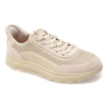 Pantofi sport GEOX bej, U65MPC, din piele naturala