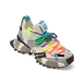 Pantofi sport GRYXX albi, 18159, din material textil