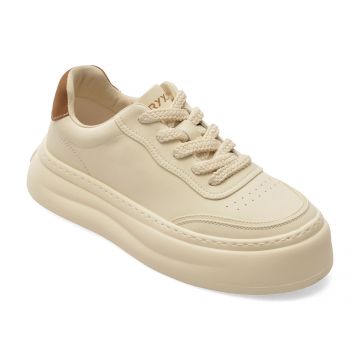 Pantofi sport GRYXX albi, 2028, din piele naturala