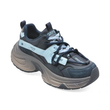 Pantofi sport GRYXX negri, 8908, din piele naturala