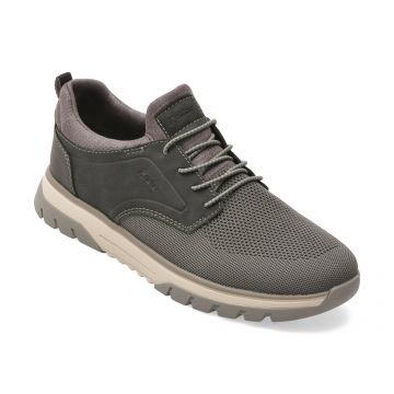 Pantofi sport RIEKER negri, B9352, din material textil